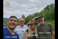 Adrian - KO8SCA, Gabi - YO8WW, Felis- YO2MGI, Hadrian - YO2BTW